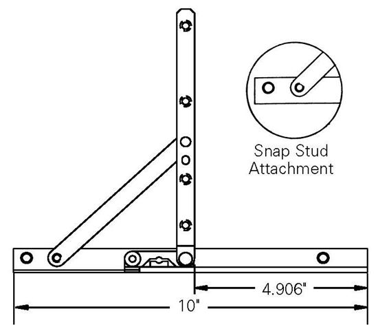 Picture of ADJUSTABLE HINGE AND 10" TRACK SA107