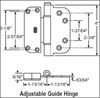 Picture of Semco Swing Door Adjustable (Horizontal) Hinge SH107